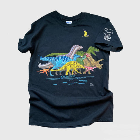 Two-Sided Dinosaur Timeline T-shirt, Adult