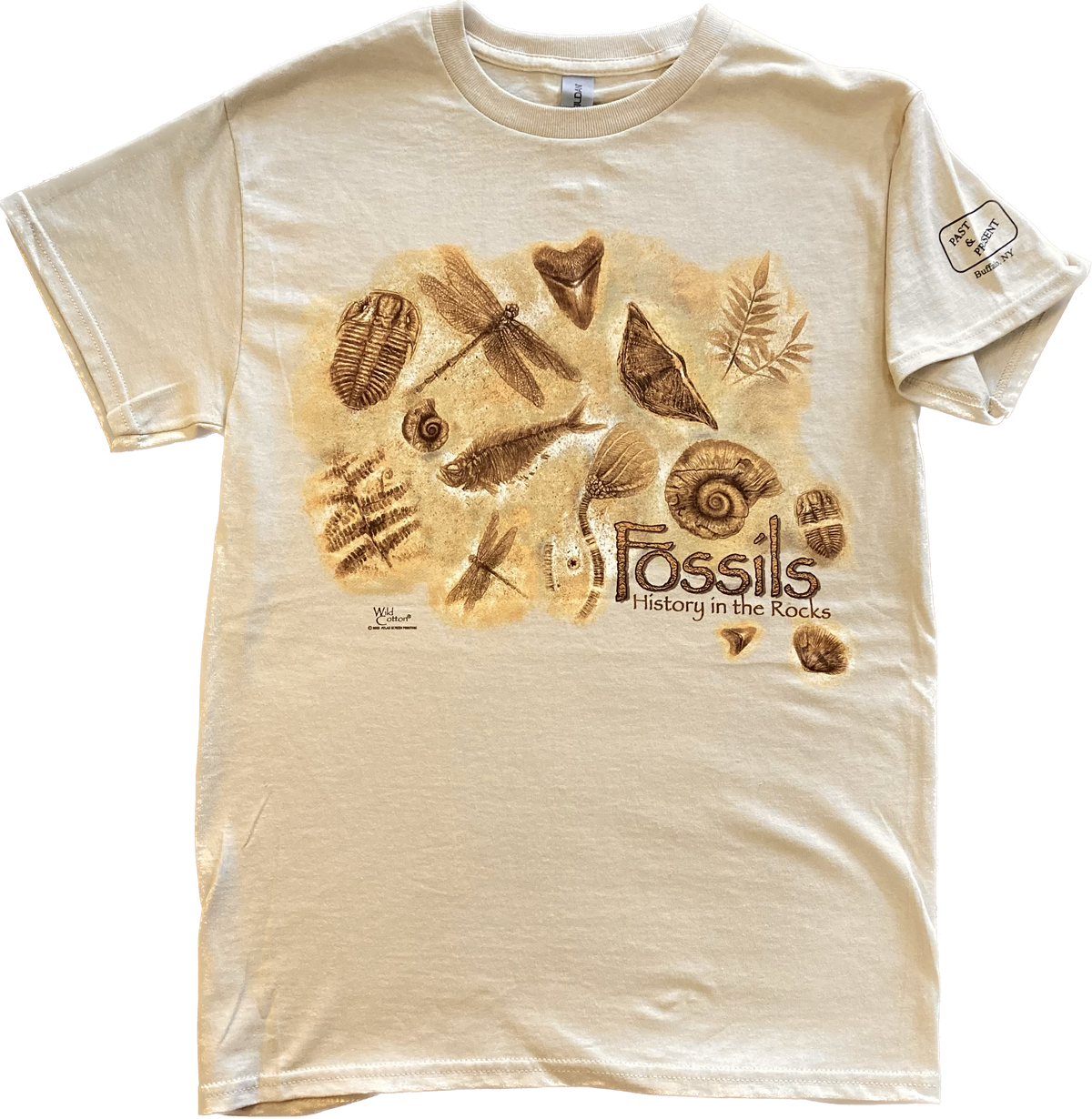 Fossils T-Shirt, Adult – Past & Present Science and Nature Store