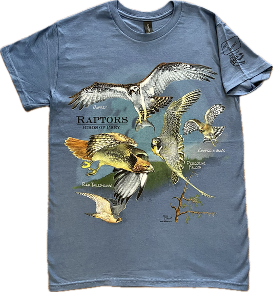 Raptors Birds of Prey T-Shirt, Adult