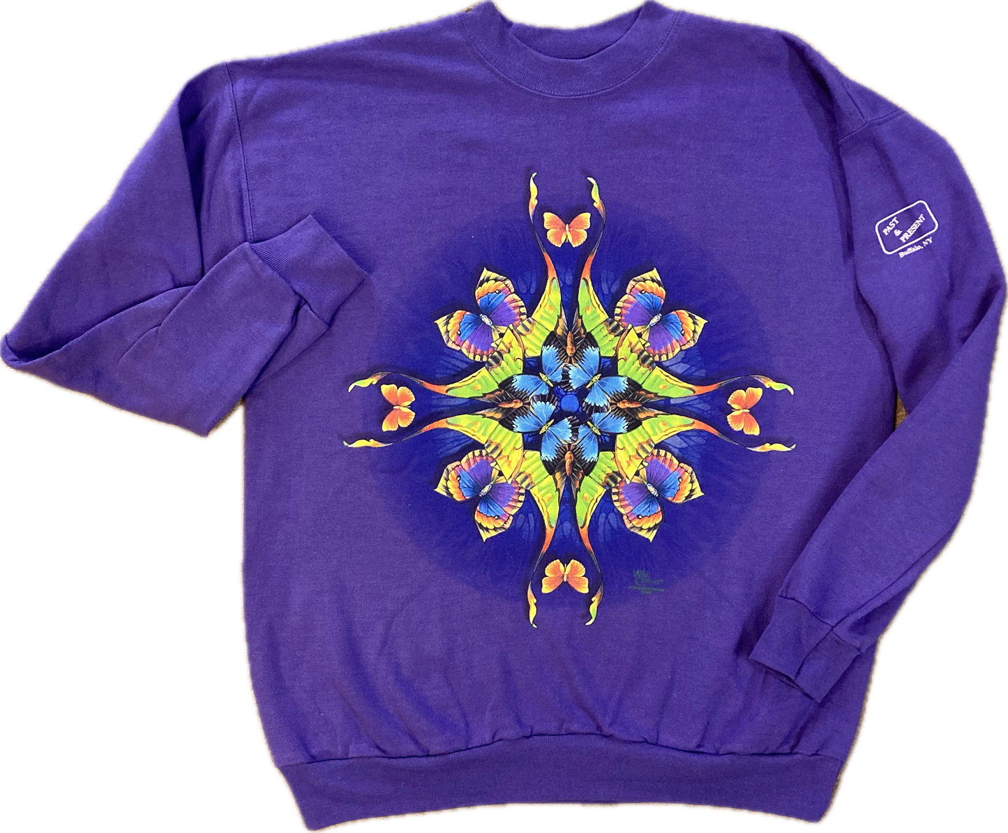 Butterfly Kaleidoscope Sweatshirt, Adult