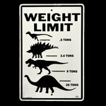 "Weight Limit" Metal Sign