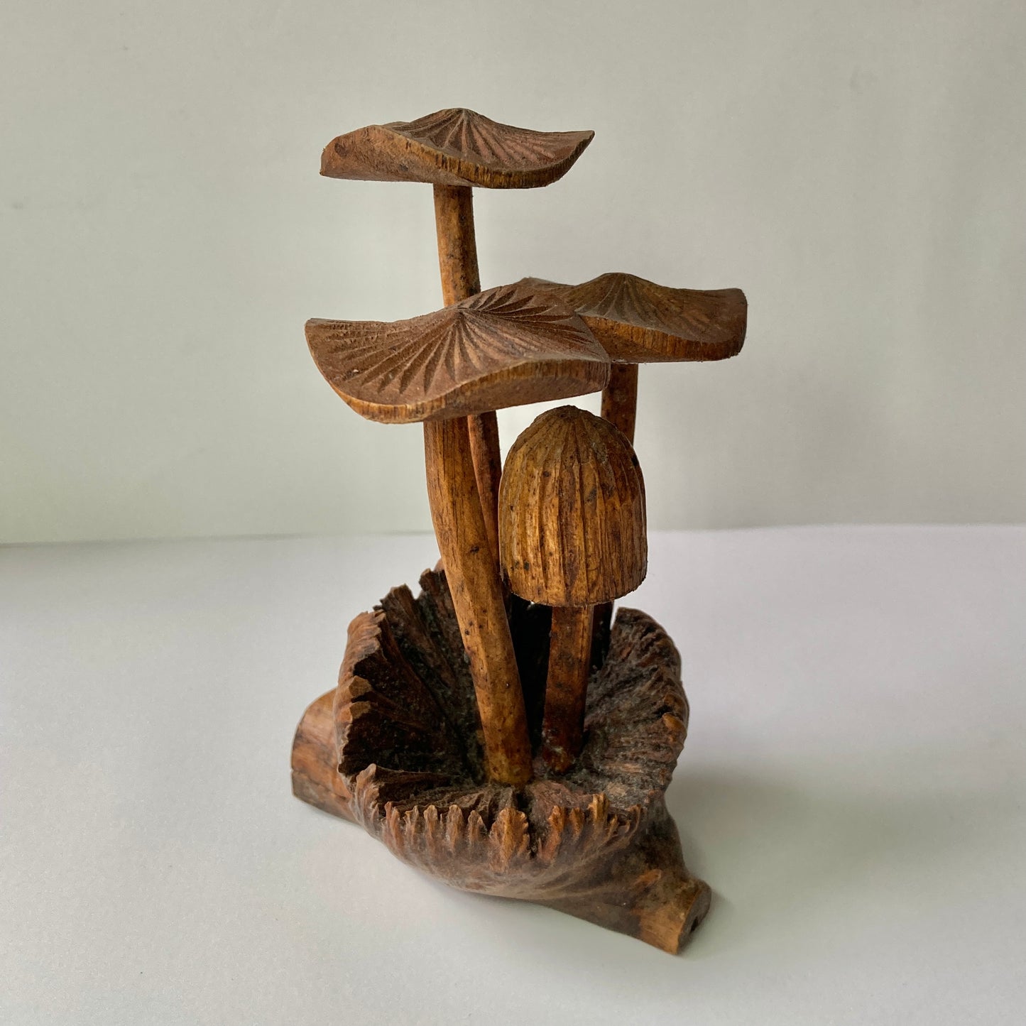 Hand-carved Jempinis Wood Mushroom