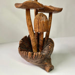 Hand-carved Jempinis Wood Mushroom