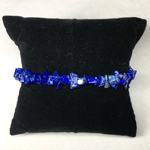 Crystal Chip Tumbled Stone Bracelet