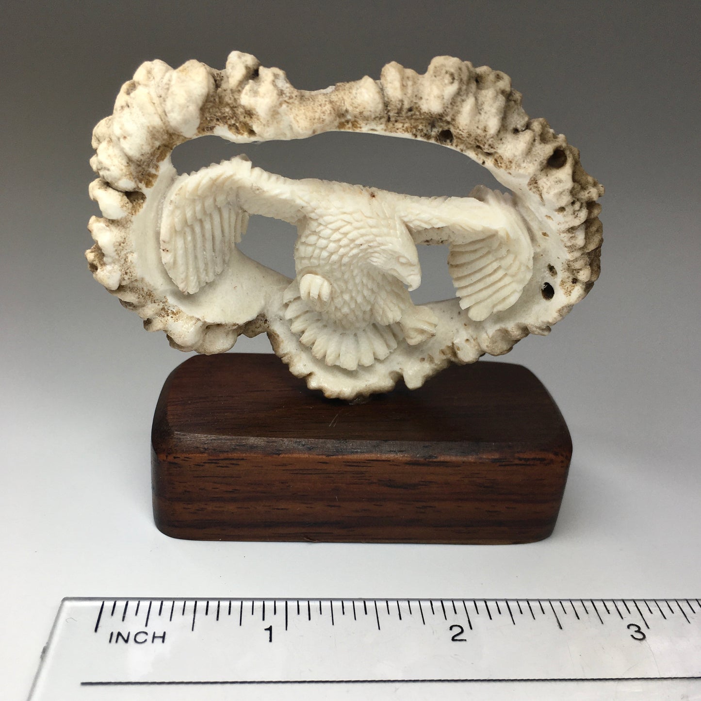 Moose Antler Eagle Carving