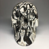 Zebra Onyx Aragonite Skull