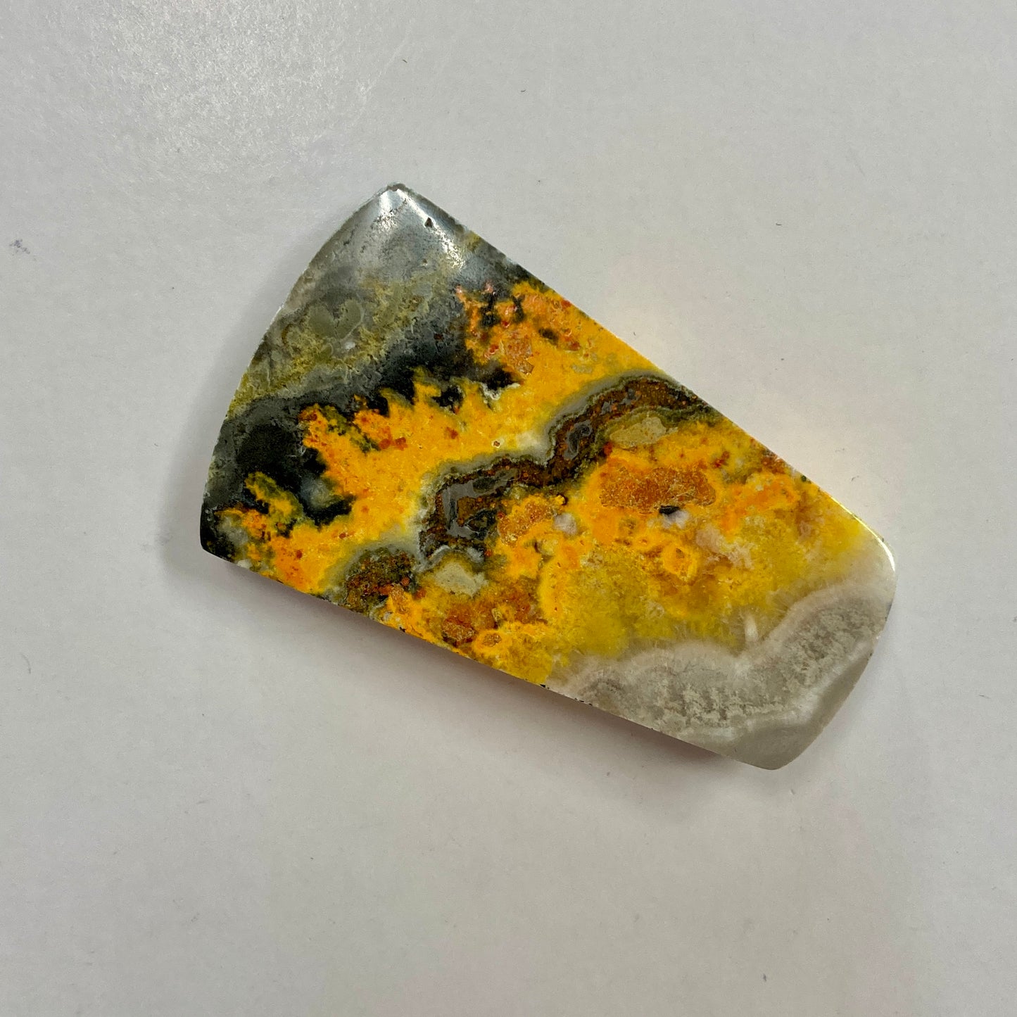 Bumblebee Jasper Tapered Baguette Cut Cabochon