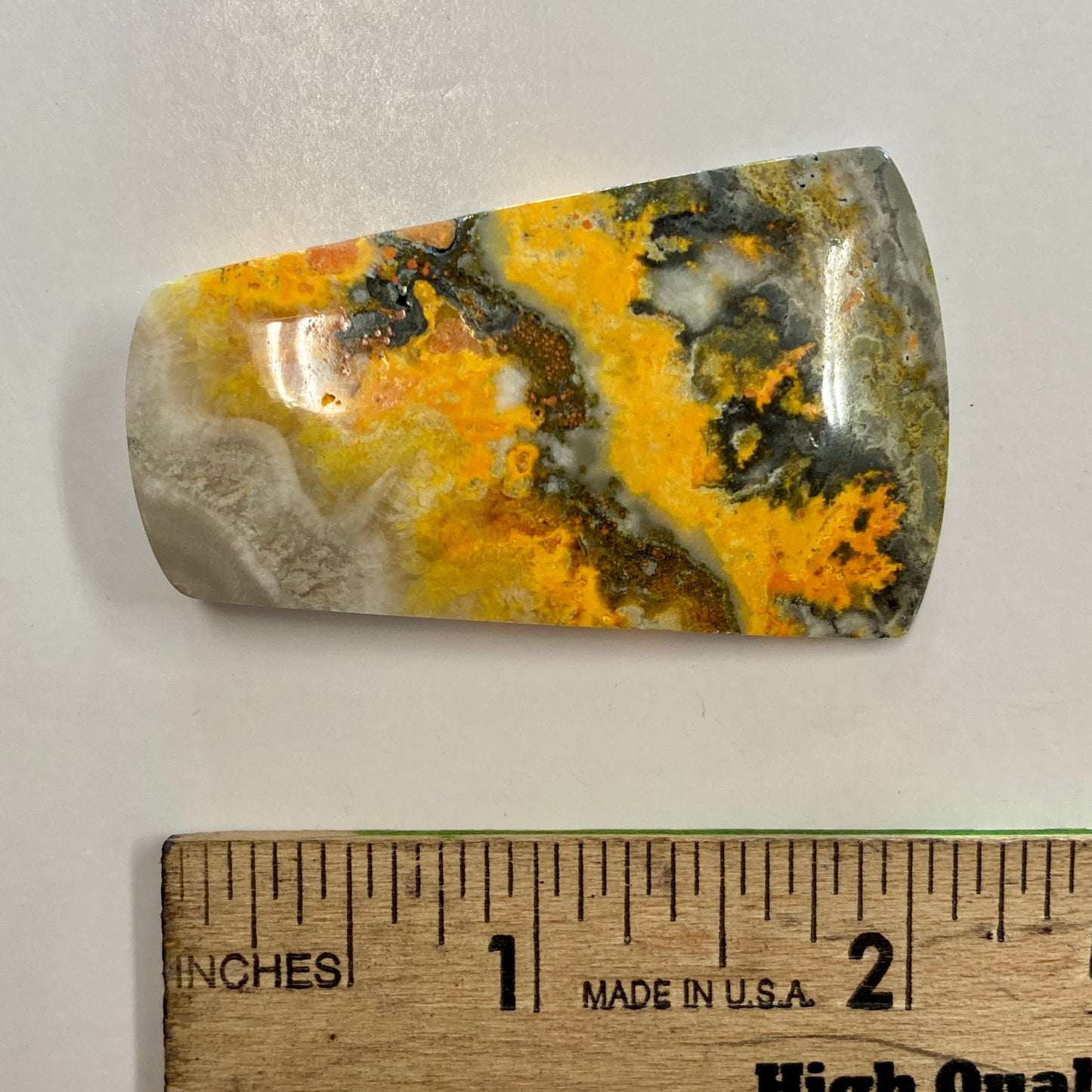 Bumblebee Jasper Tapered Baguette Cut Cabochon